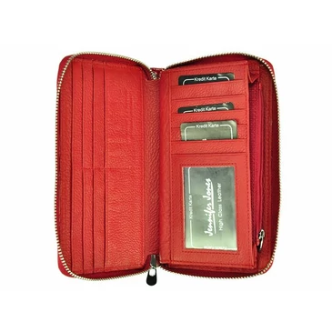 Jennifer Jones Valódi bőr Pénztárca fekete színben