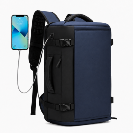 Cipőtartós nagyméretű vízálló utazóhátizsák USB töltővel 50 x 30 x 20 cm