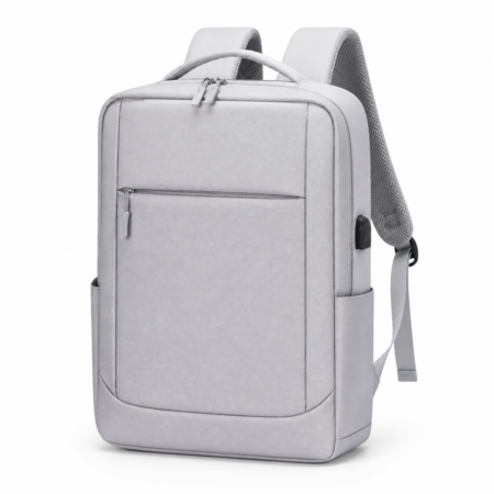 Bővíthető könnyű szürke hátizsák USB csatlakozóval WizzAir és új Ryanair méretben 40x30x20 cm