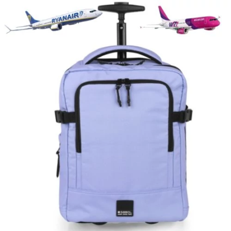 Gabol bővíthető hátizsák és gurulós kabinbőrönd 40×30×20/24 cm – Wizz Air és Ryanair kézipoggyász