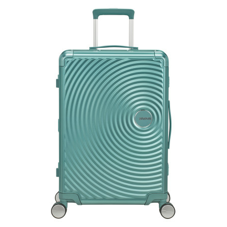 American Tourister SOUNDBOX ALU SPINNER 68/25 TSA DUSTY TURQUOISE
