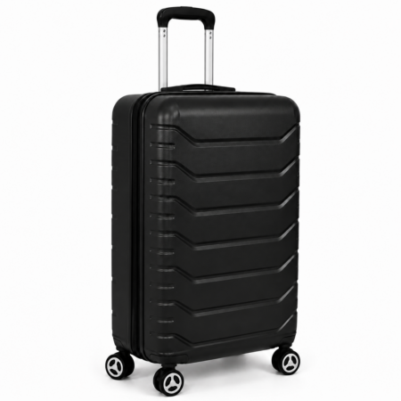 AVENTO fekete kabinbőrönd számzárral– 55 × 40 × 20 cm (S) – Ryanair és Wizz Air kézipoggyász méret