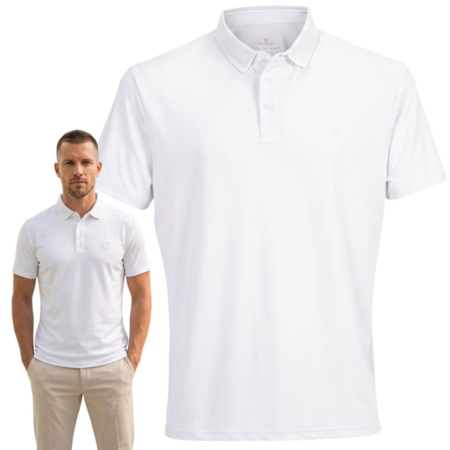 Férfi fehér, normál szabású pólóing M-től XL-es méretig - Peterson