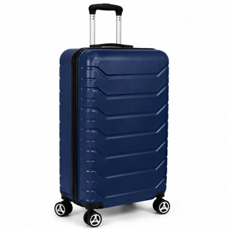 AVENTO sötétkék kabinbőrönd számzárral– 55 × 40 × 20 cm (S) – Ryanair és Wizz Air kézipoggyász méret