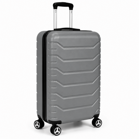 AVENTO szürke kabinbőrönd számzárral– 55 × 40 × 20 cm (S) – Ryanair és Wizz Air kézipoggyász méret