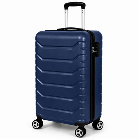 AVENTO sötétkék kabinbőrönd számzárral– 55 × 40 × 20 cm (S) – Ryanair és Wizz Air kézipoggyász méret