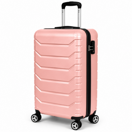 AVENTO rosegold kabinbőrönd számzárral– 55 × 40 × 20 cm (S) – Ryanair és Wizz Air kézipoggyász méret