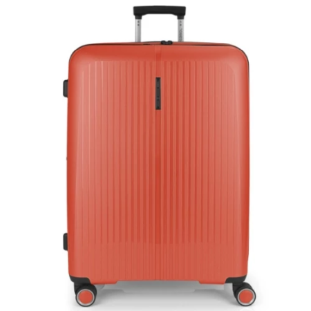 Gabol Brooklyn 4-kerekes bővíthető bőrönd Korall színben 75 cm GA-1239L