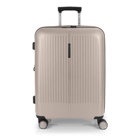 Gabol Brooklyn 4-kerekes bővíthető bőrönd Bézs színben 65 cm GA-1239M