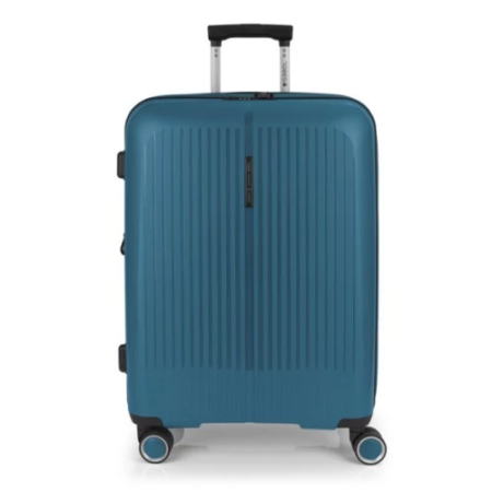 Gabol Brooklyn 4-kerekes bővíthető bőrönd Türkiz színben 65 cm GA-1239M