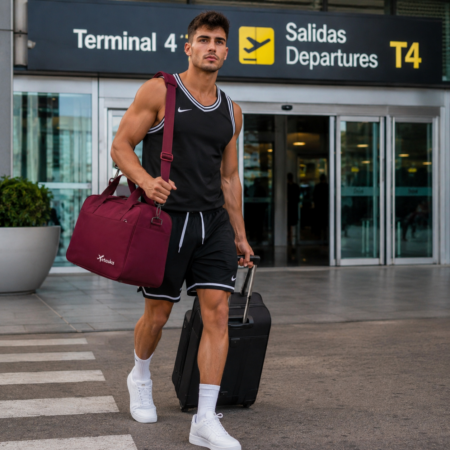 WIZZAIR  RYANAIR Fedélzeti táska piros színben 40 x 30 x 20 cm