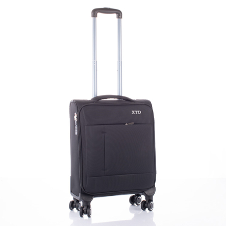 Ultrakönnyű WIZZAIR RYANAIR méretű kabinbőrönd 55 x 40 x 20 cm fekete színben