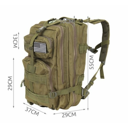 Military túrahátizsák zöld színben 35L