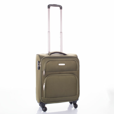 Leonardo Da Vinci  WIZZAIR RYANAIR méretű kabinbőrönd 55 x 40 x 20 cm vadász zöld színben
