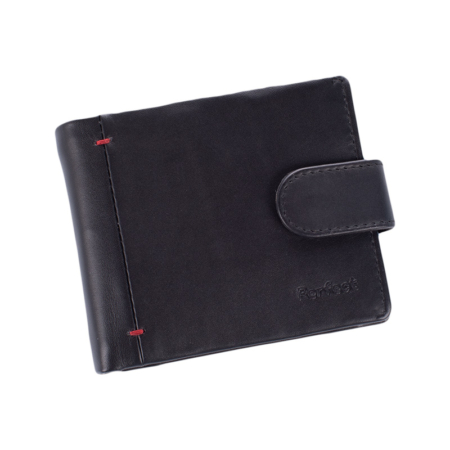 Prémium valódi bőr kis méretű férfi pénztárca díszdobozban RFID rendszerrel