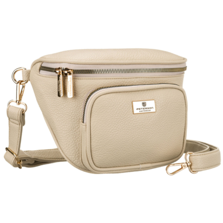Peterson Crossbody női oldaltáska bézs színben