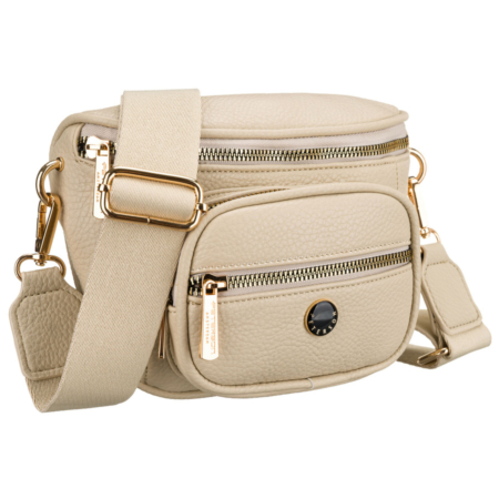 Peterson Crossbody női oldaltáska bézs színben