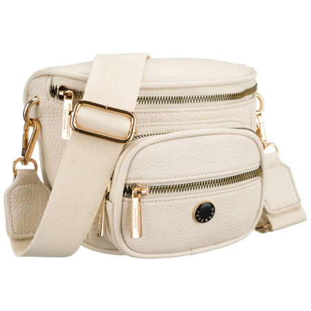Peterson Crossbody női oldaltáska világos bézs színben