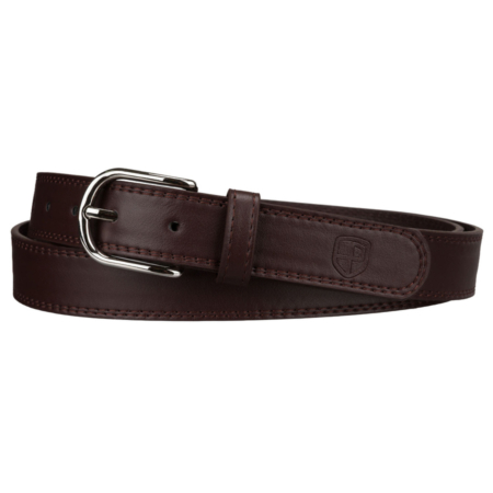 Peterson sötétbarna női öv klasszikus ezüst csattal 95 cm-től 115 cm-ig