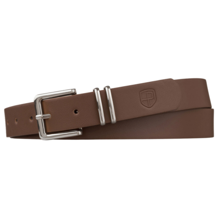 Univerzális női öv khaki színű ekológikus bőrből, ezüst csattal - Peterson 95 cm-től 115 cm-ig