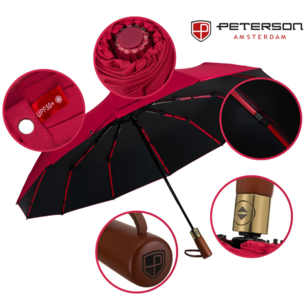 Peterson automata esernyő piros színben