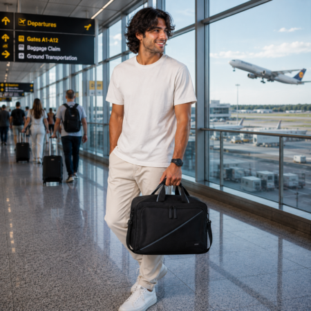 3 - Funkciós Fedélzeti táska  Fekete színben 40 x 25 x 20 American Tourister TAKE2CABIN