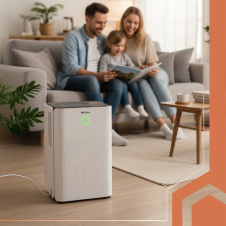 Nagy teljesítményű páramentesítő 12L/24h, időzítő, WiFi vezérléssel