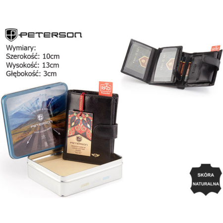 PETERSON PTN 348Z 2-1-1-1 RFID bőr pénztárca