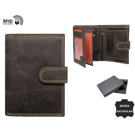 Férfi bőr pénztárca N4L-CHM-NL BROWN