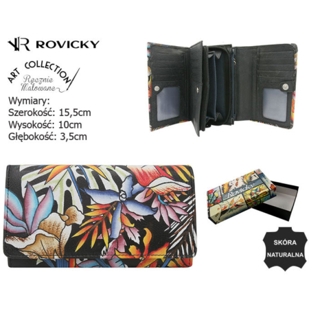Női bőr pénztárca R-N0493-ART-21