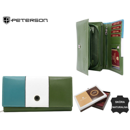 PETERSON PTN RD-07-GCL-S RFID bőr pénztárca