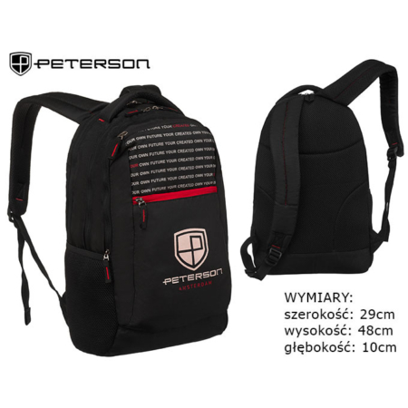 PTN GL-PS1 sporthátizsák fekete színben