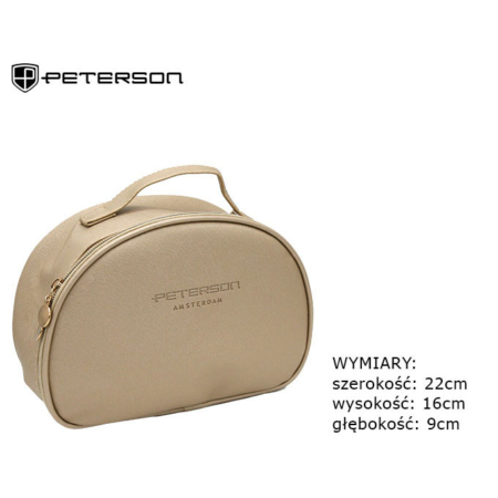 PETERSON PTN KOS-DA-4 kozmetikai táska öko bőrből