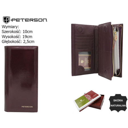 Női bőr pénztárca PTN 421431-SH Lila