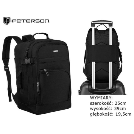 PTN PP-TOK-D utazási hátizsák fekete színben