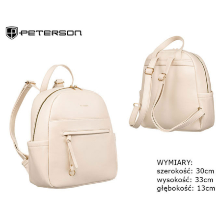Női PU hátizsák PTN T39013 L.Beige