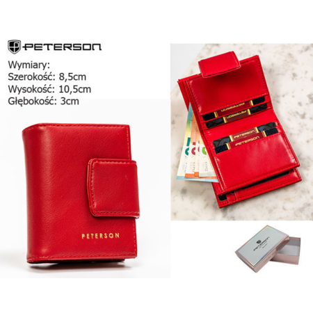Női PU pénztárca PTN 42329-F8 Red