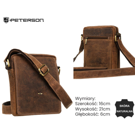 Bőr táska PTN 250586-NSH TAN