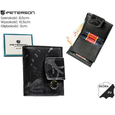 Női PTN PS329-MLF fekete pénztárca