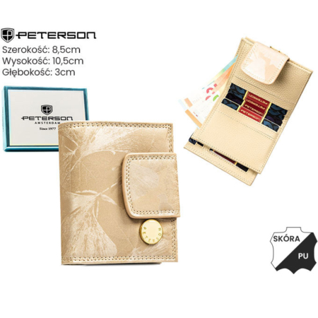 Peterson pénztárca PTN PS329-MLF Bézs színű