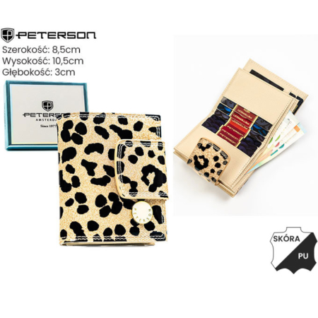 Női pénztárca bőr+PU PTN PS329-PDS arany