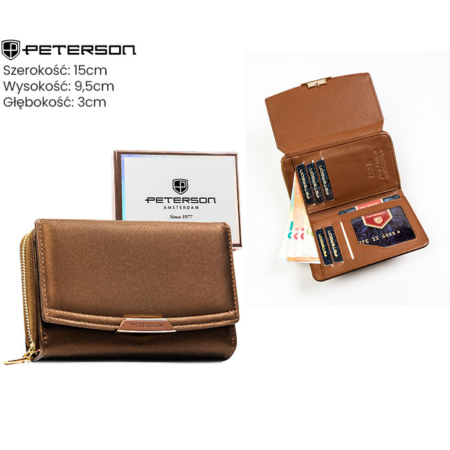 Női öko pénztárca PTN 001-HN6 Cinnamon