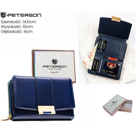 Női öko pénztárca PTN 0015-F Navy