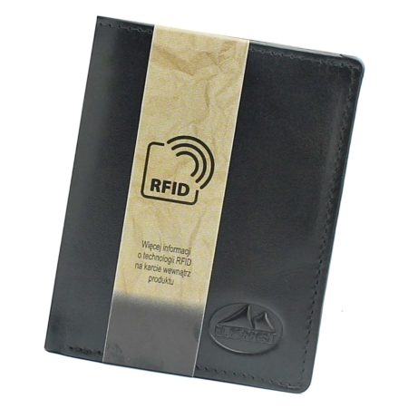 EL FORREST Valódi bőr Kártyatartó Fekete színben RFID rendszerrel