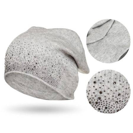 Női gyapjúkeverék sapka PTN HAT-01 Grey Peterson
