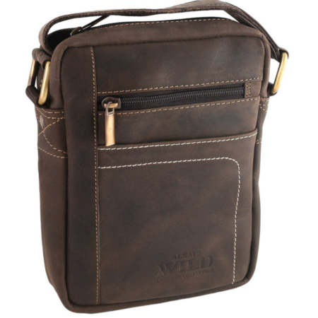 Férfi bőrtáska ALWAYS WILD 250840-MH Brown