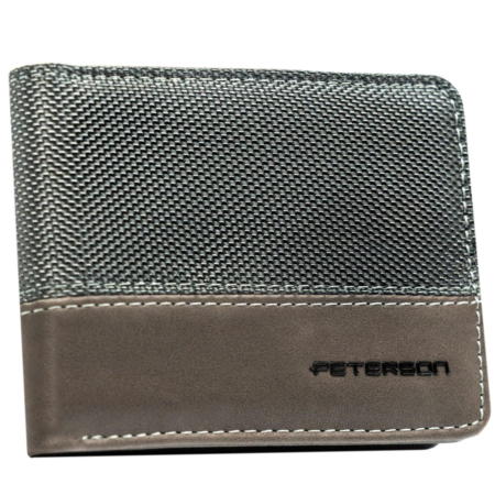 Férfi PU bőr pénztárca PTN EH-02Z D.Gray