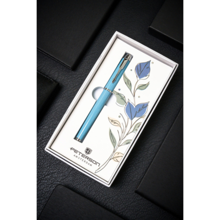 Peterson PTN 222-GB L.Blue-Silver golyóstoll a dobozban