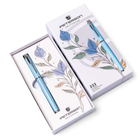 Peterson PTN 222-GB L.Blue-Silver golyóstoll a dobozban
