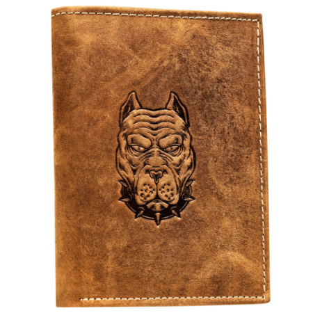 Férfi bőr buborékos pénztárca N4-CHM-DOG-2-BL Cognac